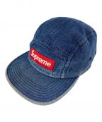 SUPREMEシュプリーム）の古着「18FW Washed Denim Twill Cap」｜インディゴ