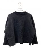 nonnotteノノット）の古着「box pullover-super120's heavyinlay melton」｜ブラック