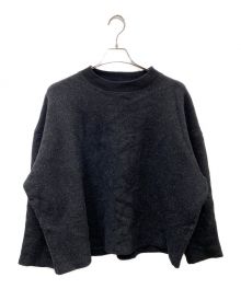 nonnotte（ノノット）の古着「box pullover-super120's heavyinlay melton」｜ブラック