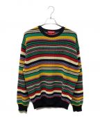 SUPREMEシュプリーム）の古着「23AW Small Box Ribbed Sweater ボーダーニット」｜マルチカラー