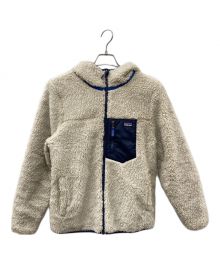 Patagonia（パタゴニア）の古着「KIDS REVERSIBLE READY FREDDY HOOD キッズ・リバーシブル・レディ・フレディ・フーディ」｜ベージュ×ネイビー