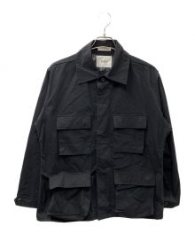 WTAPS（ダブルタップス）の古着「WMILL-LS 01 SHIRT.NYCO.RIPSTOP リップストップミリタリーシャツジャケット」｜ブラック