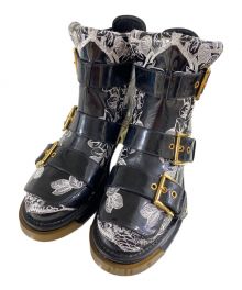 ALEXANDER McQUEEN（アレキサンダーマックイーン）の古着「エンブロイダリーブーツ」｜ブラック