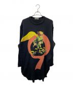 Yohji Yamamoto pour hommeヨウジヤマモト プールオム）の古着「17SS cyborg009 longsleeve ロングスウェット」｜ブラック