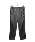 Needles×417 EDIFICEニードルズ×417 エディフィス）の古着「別注 EX TRACK PANT POLY SMOOTH」｜グレー×ブラック