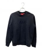 SUPREMEシュプリーム）の古着「20SS cut out logo crewneck ボックスロゴスウェット」｜ブラック