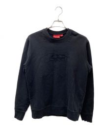 SUPREME（シュプリーム）の古着「20SS cut out logo crewneck ボックスロゴスウェット」｜ブラック