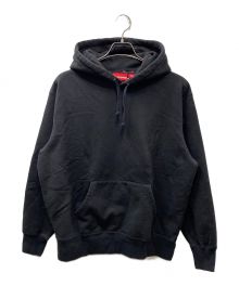 SUPREME（シュプリーム）の古着「22FW Satin Applique Hooded Sweatshirt」｜ブラック