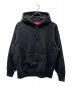 Supreme（シュプリーム）の古着「22FW Satin Applique Hooded Sweatshirt」｜ブラック