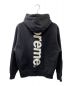 Supreme (シュプリーム) 22FW Satin Applique Hooded Sweatshirt ブラック サイズ:SIZE M：25000円