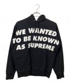 SUPREMEシュプリーム）の古着「20SS Known As Hooded Sweatshirt」｜ブラック