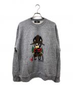 DSQUARED2ディースクエアード）の古着「ICON CREWNECK SWEATER CIRO クルーネックスウェット」｜グレー