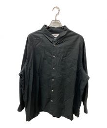 CARORIE（カロリイ）の古着「TECH TWILL RELAX SHIRT」｜ブラック