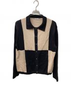 Name.ネーム）の古着「ALL BLUES BUTTON UP SWEATER」｜ブラックベージュ