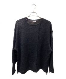 Name.（ネーム）の古着「WOOL MESH LOOSE SLEEVE」｜ブラック