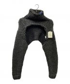 Maison MIHARA YASUHIROメゾン ミハラ ヤスヒロ）の古着「23AW HAND KNIT CHUNKY SV ショート丈ケーブルニットセーター」｜グレー