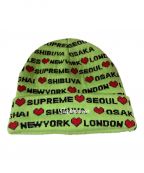 SUPREMEシュプリーム）の古着「24FW Hearts Beanie Lime」｜ライム