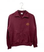 BlackEyePatchブラックアイパッチ）の古着「ROYAL B EMBLEM COLLARED SWEAT PULLOVER」｜ボルドー