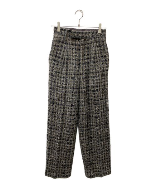 AURALEE（オーラリー）AURALEE (オーラリー) HOMESPUN TWEED SLACKS グレー サイズ:SIZE 0の古着・服飾アイテム