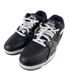 NIKE×stussy（ナイキ×ステューシー）の古着「Air Flight 89 Low SP "Black/White" ローカットスニーカー」｜ブラック