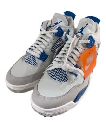 NIKE（ナイキ）の古着「Air Jordan 4 Retro "Industrial Blue" ハイカットスニーカー」｜ホワイト×ブルー