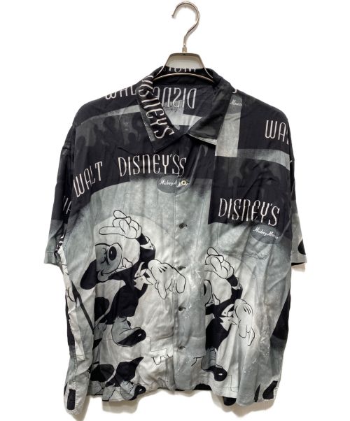 Porter Classic（ポータークラシック）Porter Classic (ポータークラシック) DISNEY VINTAGE POSTERS PORTER CLASSIC ALOHA COLLECTION ALOHA SHIRT ブラック×グレー サイズ:Mの古着・服飾アイテム