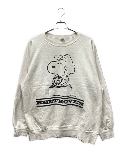 NEXUSVII（ネクサスセブン）NEXUSVII (ネクサスセブン) PEANUTS (ピーナッツ) SNP-BEETHOVEN CREW ホワイト サイズ:SIZE 50の古着・服飾アイテム