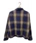 ANCELLM (アンセルム) FLANNEL CHECK SHORT SHIRT JACKET パープル×ネイビー サイズ:2：15000円