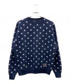 F.C.R.B.エフシーアールビー）の古着「24AW ALL OVER STAR CREWNECK SWEAT」｜ネイビー