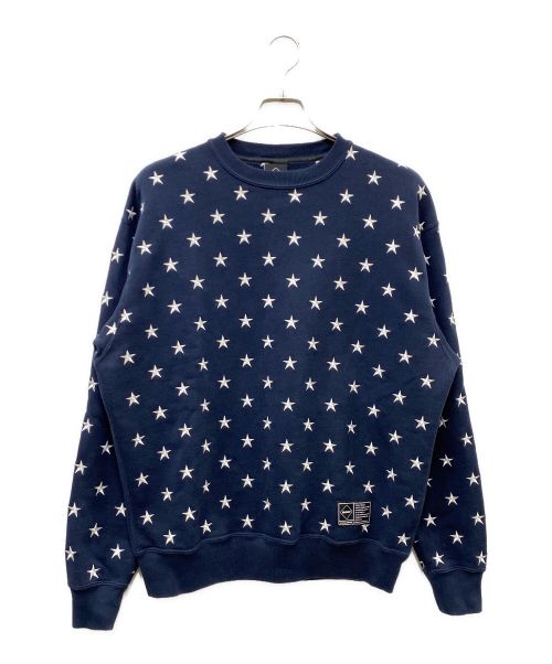 F.C.R.B.（エフシーアールビー）F.C.R.B. (エフシーアールビー) 24AW ALL OVER STAR CREWNECK SWEAT ネイビー サイズ:SIZE Mの古着・服飾アイテム