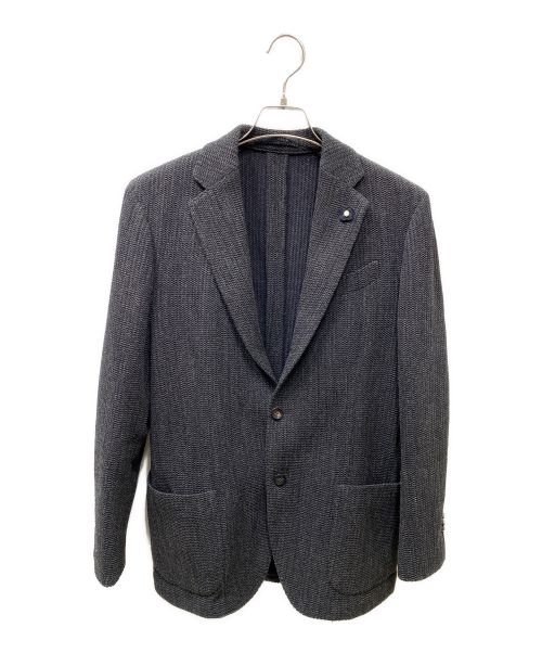 LARDINI（ラルディーニ）LARDINI (ラルディーニ) ウールナイロン テーラードジャケット グレー サイズ:48の古着・服飾アイテム