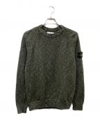 STONE ISLANDストーンアイランド）の古着「KNIT MELANGE CREWNECK」｜グリーン×ブルー