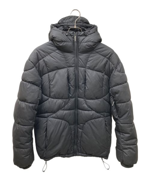 SUPREME（シュプリーム）SUPREME (シュプリーム) 21AW Warp Hooded Puffy Jacket 中綿ジャケット ブラック サイズ:Mの古着・服飾アイテム