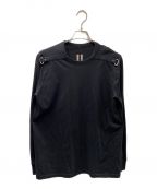 RICK OWENSリックオウエンス）の古着「19AW LARRY LEVEL LONG SLEEVED T-SHIRT 長袖Tシャツ ロングスリーブ」｜ブラック