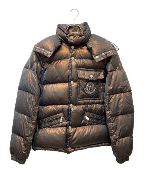 MONCLER（モンクレール）MONCLER (モンクレール) BEAMS (ビームス) スワロフスキーk2ダウンジャケット ブラウン サイズ:SIZE 2の古着・服飾アイテム