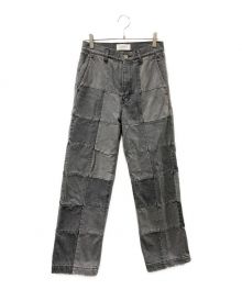 BELPER（ベルパー）の古着「PATCHWORK DENIM PANTS デニムパンツ」｜グレー