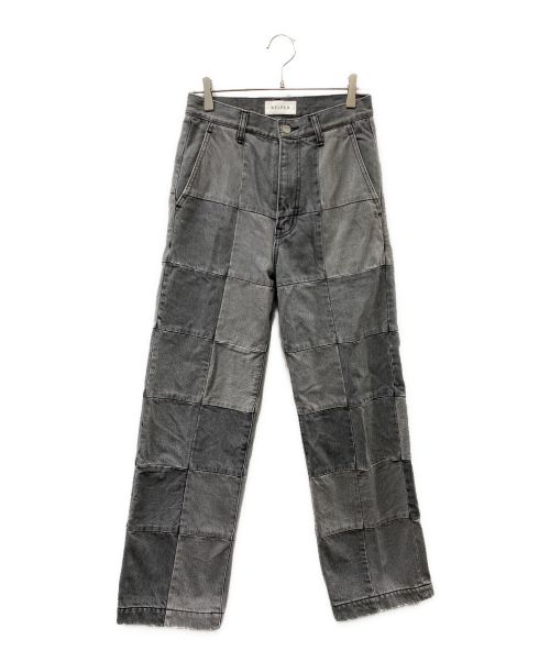 BELPER（ベルパー）BELPER (ベルパー) PATCHWORK DENIM PANTS デニムパンツ グレー サイズ:SIZE 2の古着・服飾アイテム