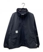 WTAPSダブルタップス）の古着「KAYAN / JACKET / NYLON. WEATHER. BRACKETS アノラックプルオーバージャケット」｜ブラック