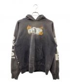 SAINT MICHAELセントマイケル）の古着「24ss PTP HOODIE/BRND MONEY」｜グレー