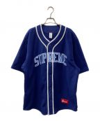 SUPREMEシュプリーム）の古着「24AW Polartec Baseball Jersey」｜ネイビー