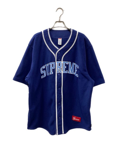 SUPREME（シュプリーム）SUPREME (シュプリーム) 24AW Polartec Baseball Jersey ネイビー サイズ:Lの古着・服飾アイテム