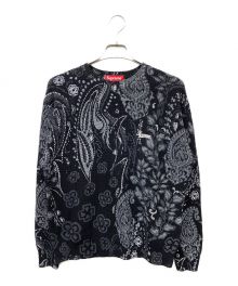 SUPREME（シュプリーム）の古着「24SS Printed Paisley Sweater コットンニット」｜ブラック