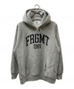 FRAGMENT DESIGNフラグメントデザイン）の古着「FRAGMENT UNIVERSITY / FRGMT UNV SWEAT HOODIE E」｜グレー