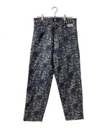 myne（マイン）の古着「elephant pattern denim pants」｜グレー×ネイビー