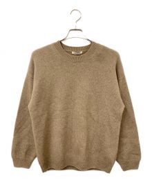 AURALEE（オーラリー）の古着「BABY CASHMERE KNIT P/O」｜ベージュ