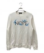 UNDERCOVERアンダーカバー）の古着「24SS SWEAT NOPE BIRDS em クルーネックスウェット」｜ホワイト