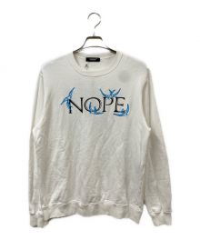 UNDERCOVER（アンダーカバー）の古着「24SS SWEAT NOPE BIRDS em クルーネックスウェット」｜ホワイト