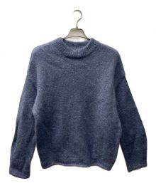 TODAYFUL（トゥデイフル）の古着「Kid Mohair Knitモヘア混クルーネックニット」｜ブルー