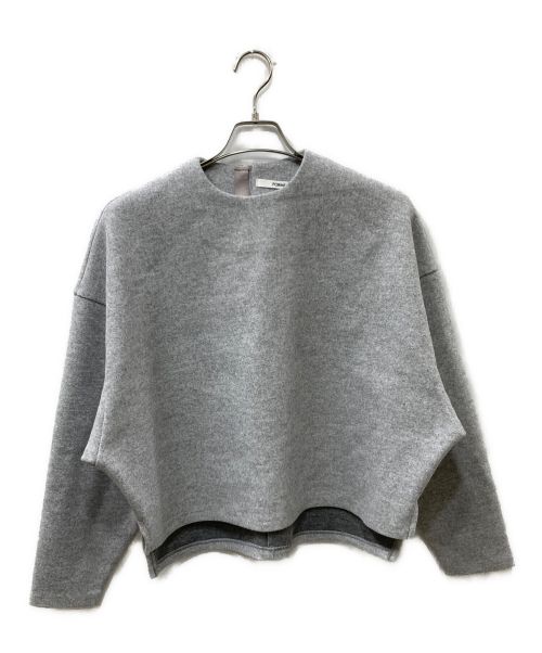 forme（フォルメ）forme (フォルメ) 24AW BRUSHED TOP GRY ウール混ブラウス グレー サイズ:Freeの古着・服飾アイテム