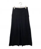 AURALEEオーラリー）の古着「TENSE WOOL DOUBLE CLOTH SKIRT ロングスカート」｜ブラック